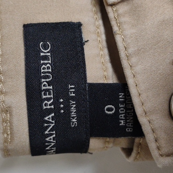 Banana Republic Skinny Fit Tan Jeans 29x27 Size 0 - Picture 4 of 7